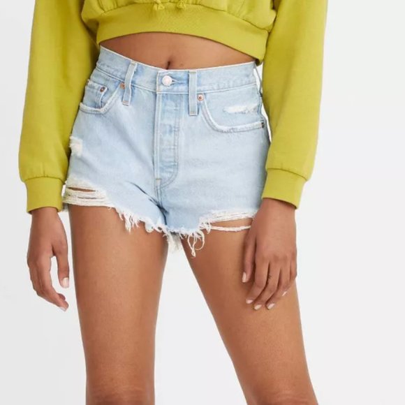 NWT Levi's High Rise Jean Shorts - Picture 1 of 2